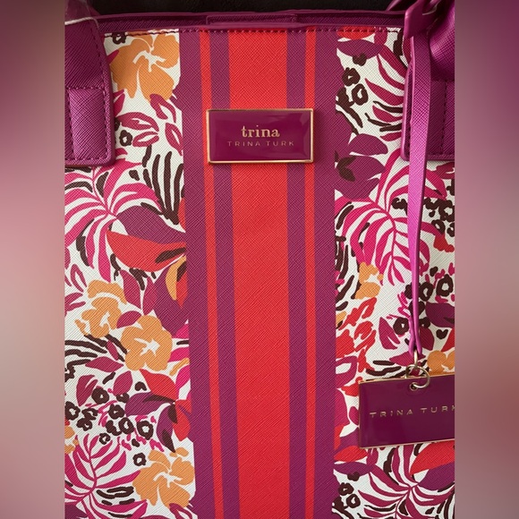 Trina Turk Floral Handbag/Shoulder, NWT - Picture 2 of 15